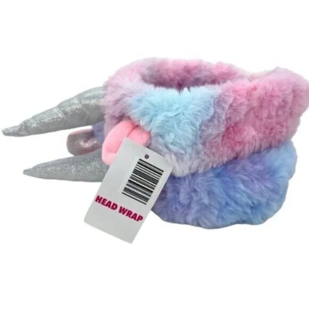 Plush Unicorn Headbands With Horn